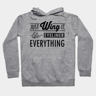 Just wing it (black) Hoodie